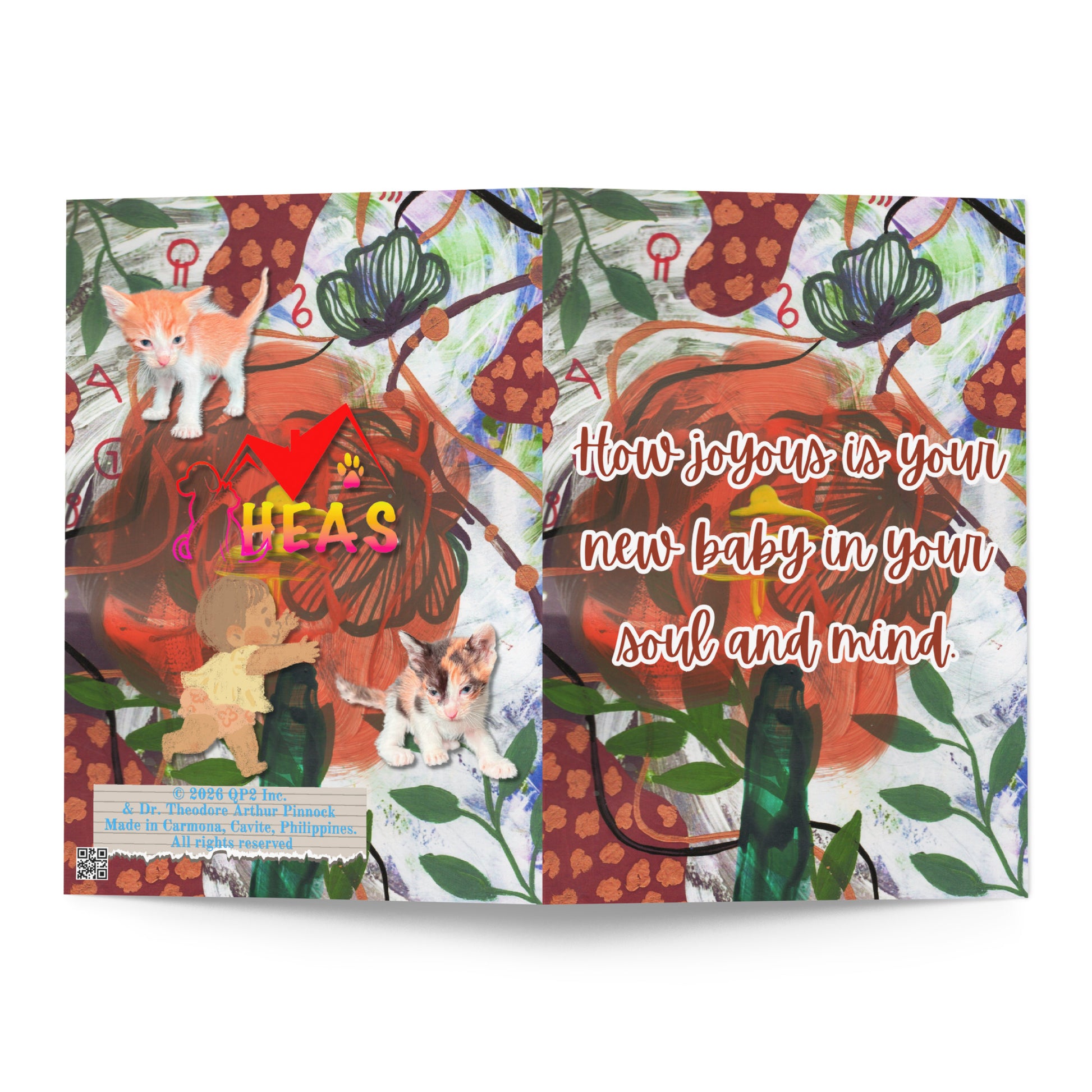 New Baby Greeting Card Design 1 POSTCARD The DEEP Store