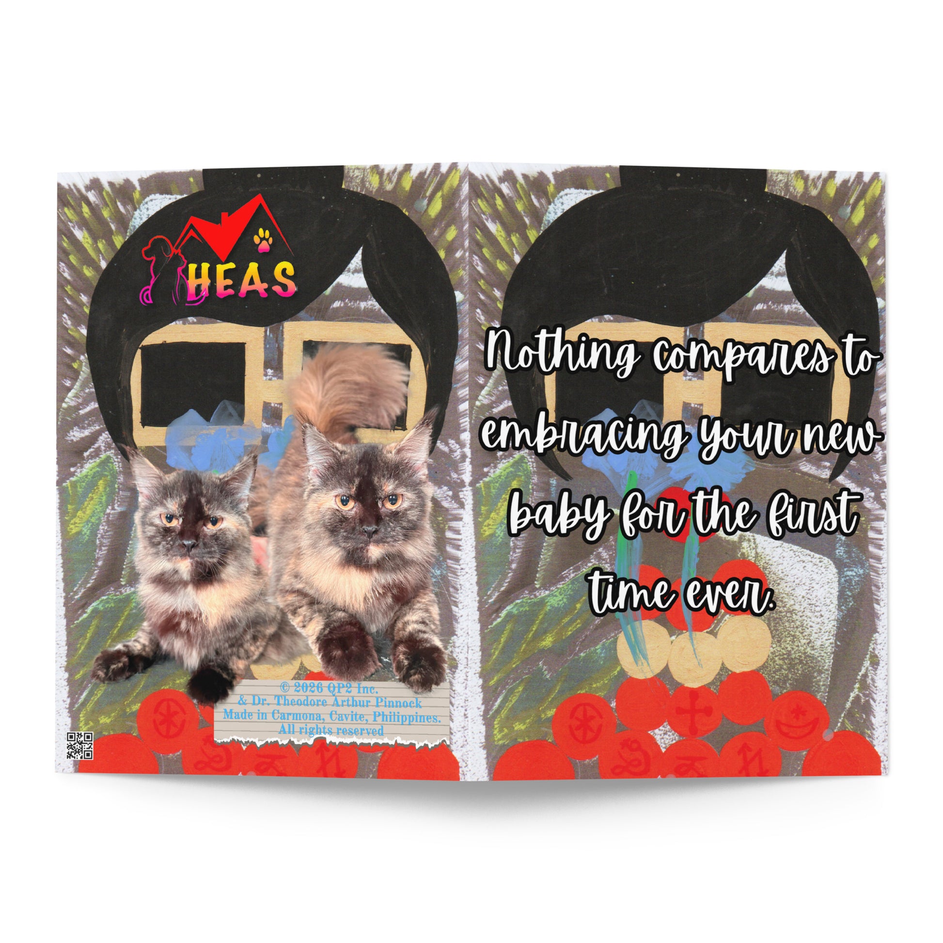 New Baby Greeting Card Design 3 POSTCARD The DEEP Store