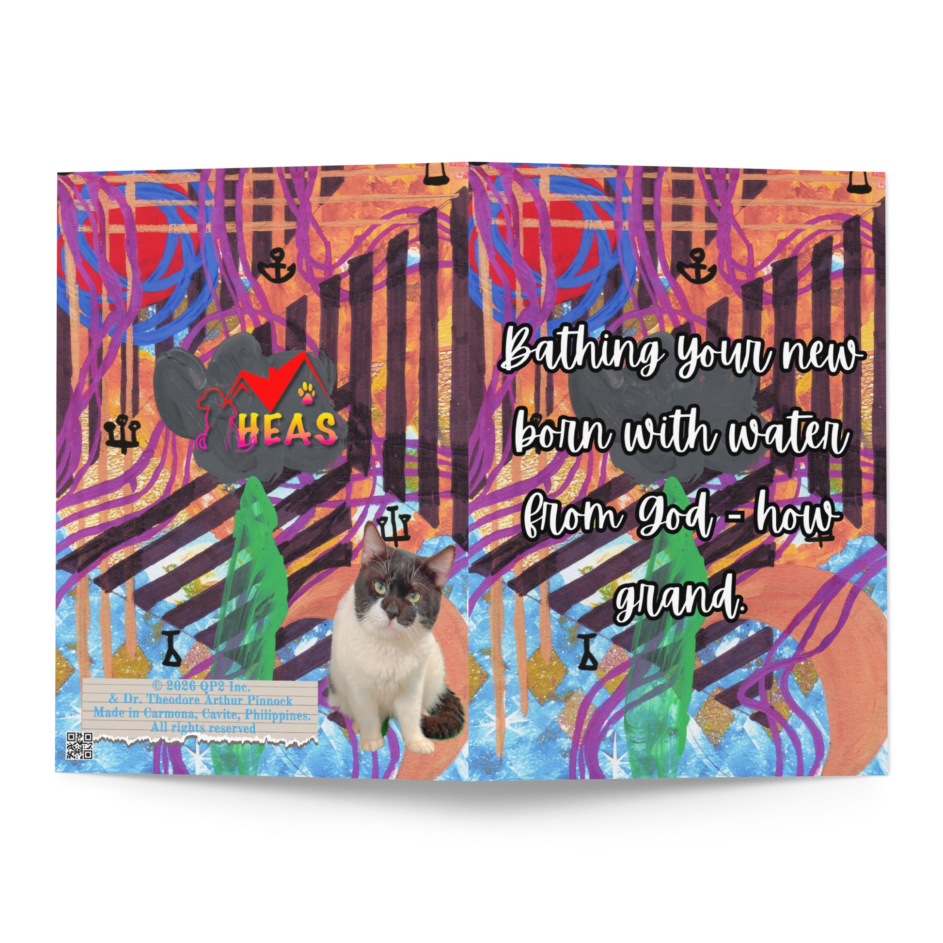 New Baby Greeting Card Design 4 POSTCARD The DEEP Store