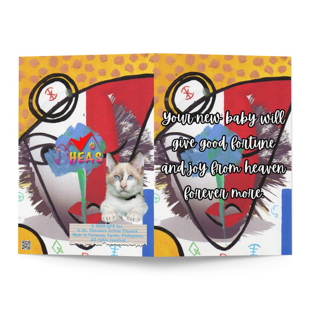New Baby Greeting Card Design 5 POSTCARD The DEEP Store
