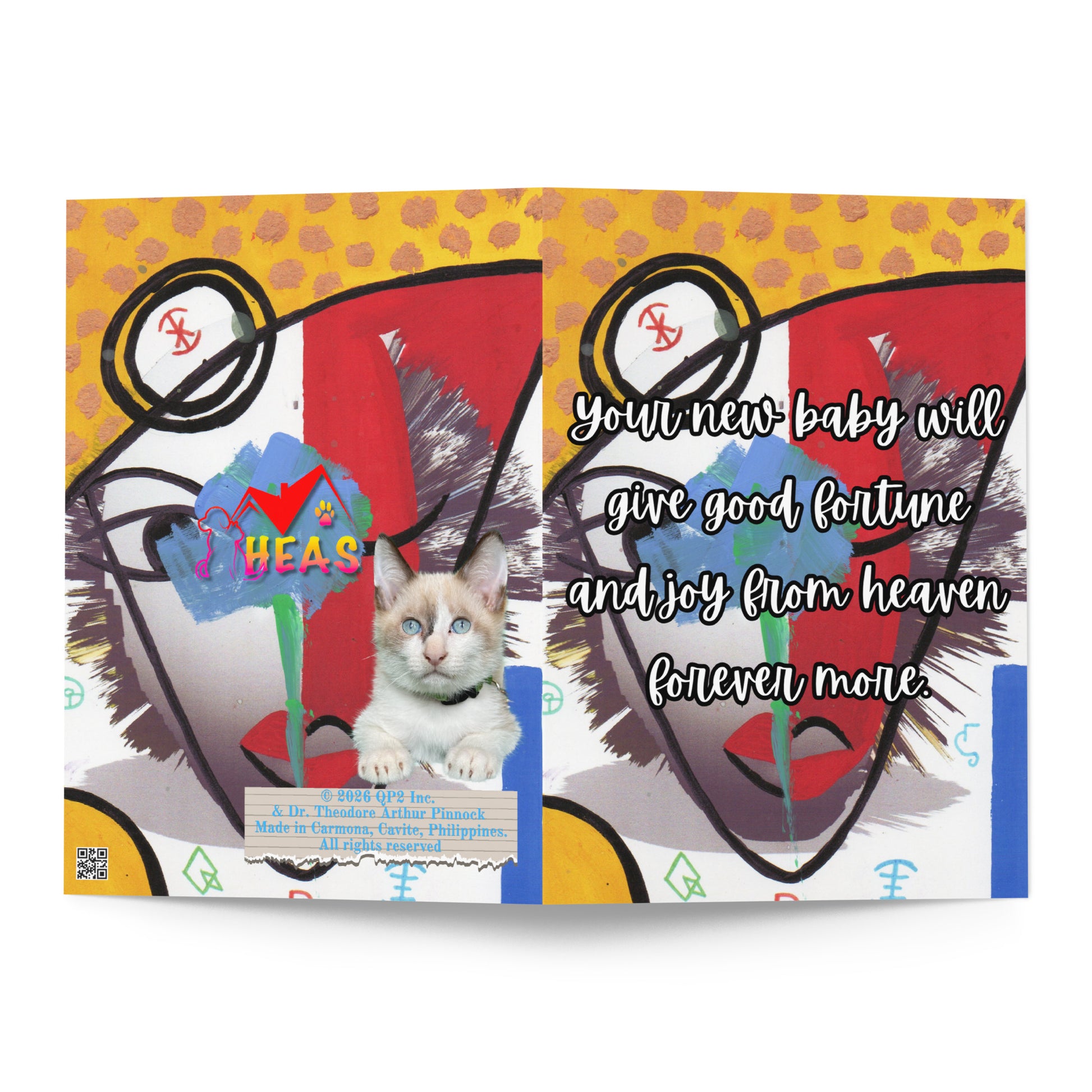 New Baby Greeting Card Design 5 POSTCARD The DEEP Store