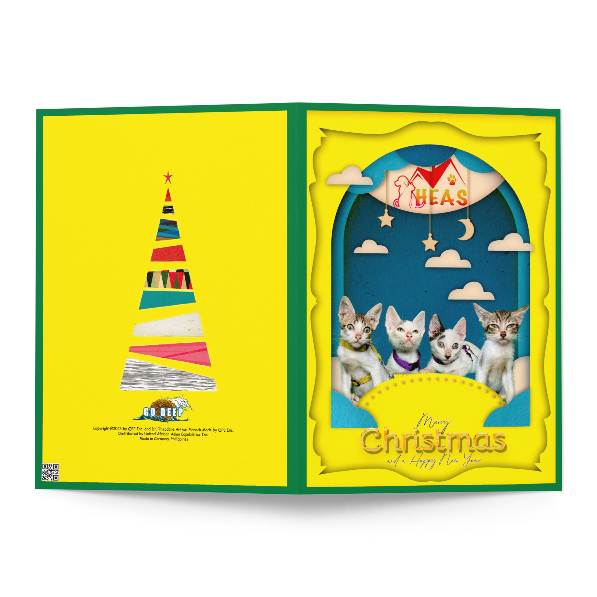 Christmas Greeting Card Design 1 POSTCARD The DEEP Store