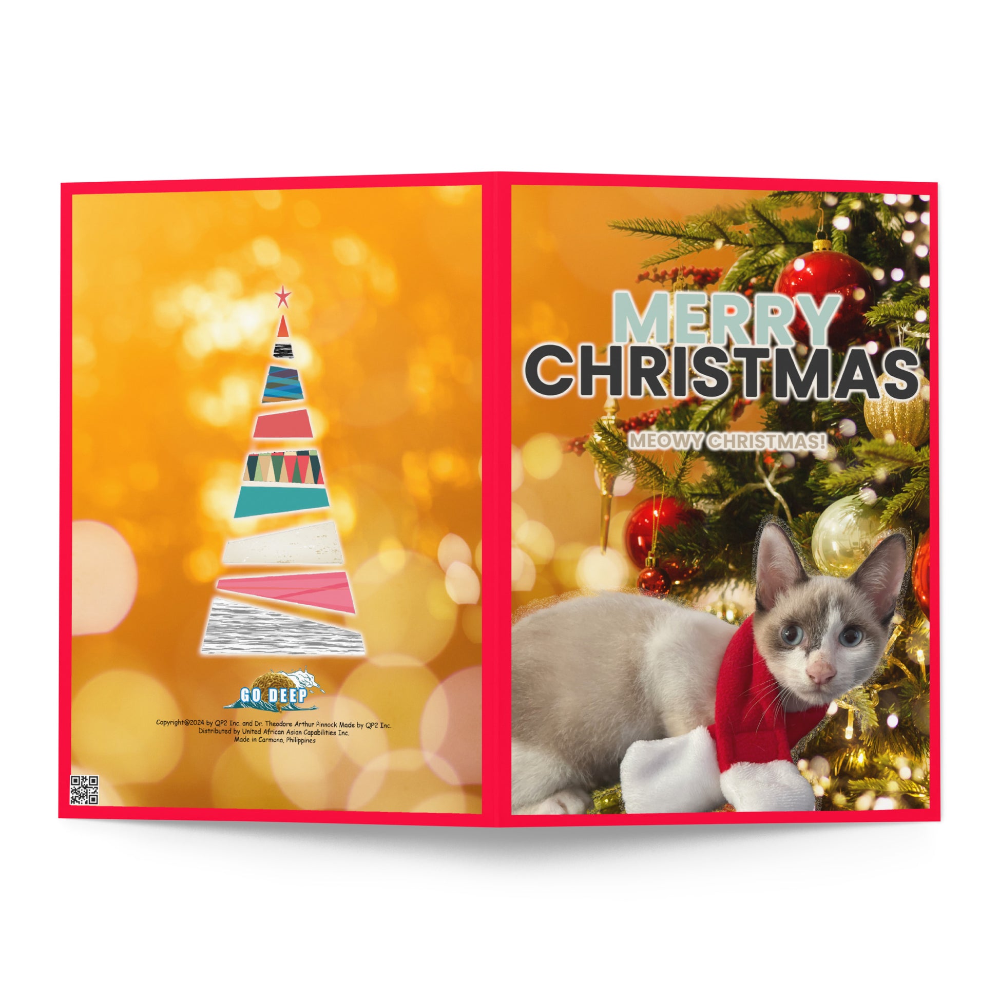 Christmas Greeting Card Design 6 POSTCARD The DEEP Store