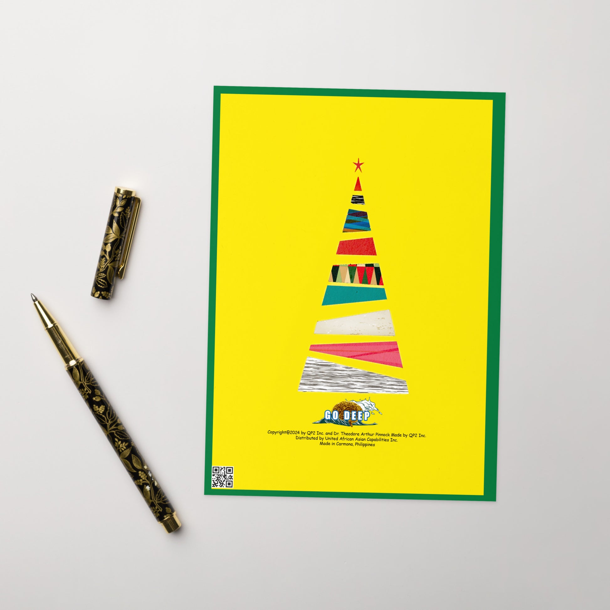 Christmas Greeting Card Design 1 POSTCARD The DEEP Store
