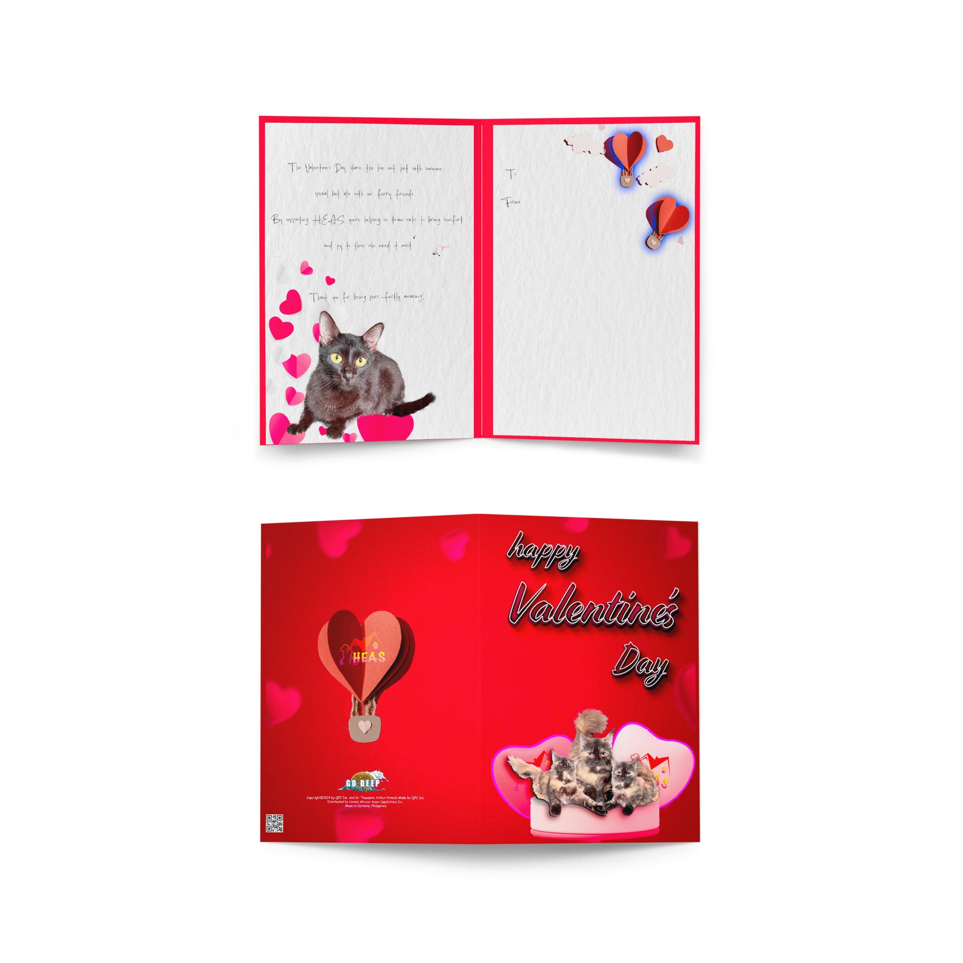 Valentine's Card Design 3 The DEEP Store 5″×7″