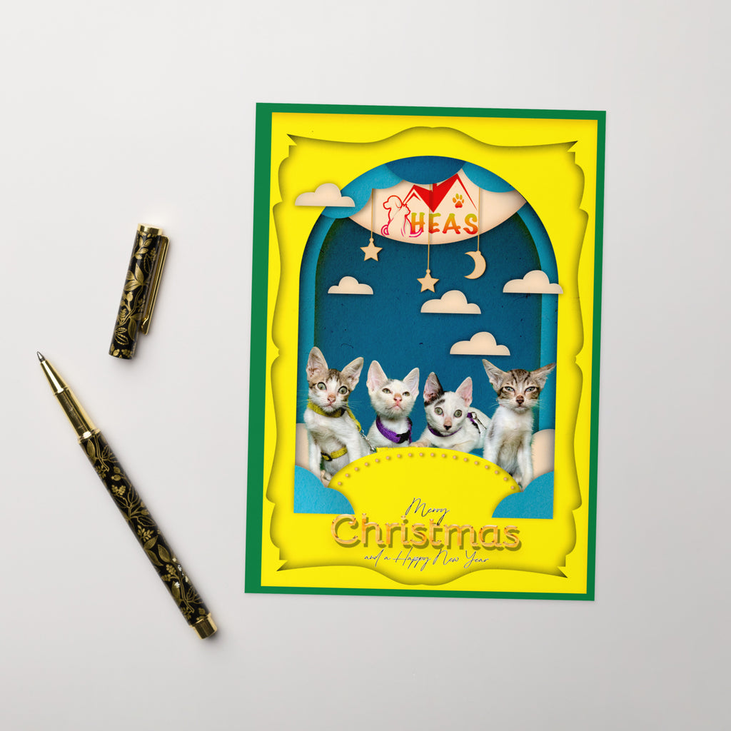 Christmas Greeting Card Design 1 POSTCARD The DEEP Store 5″×7″