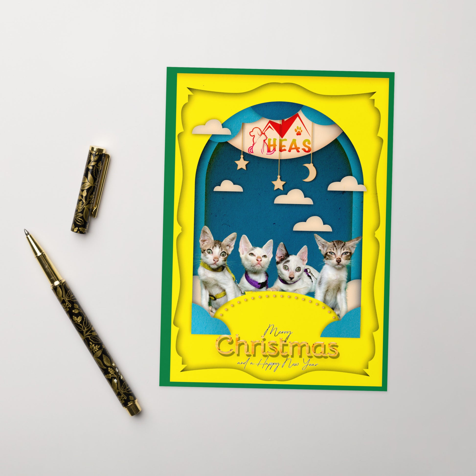 Christmas Greeting Card Design 1 POSTCARD The DEEP Store 5″×7″
