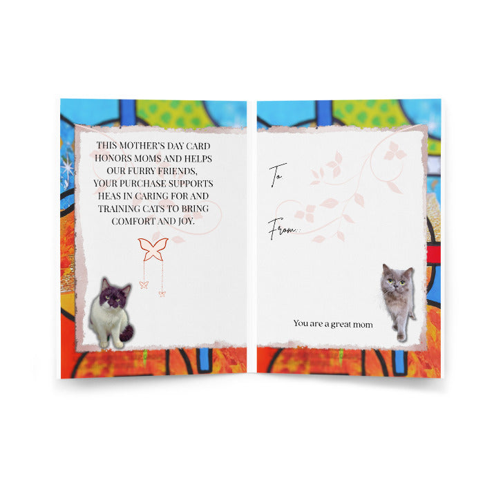 Mother's Day Card Cat Design 15 POSTCARD The DEEP Store