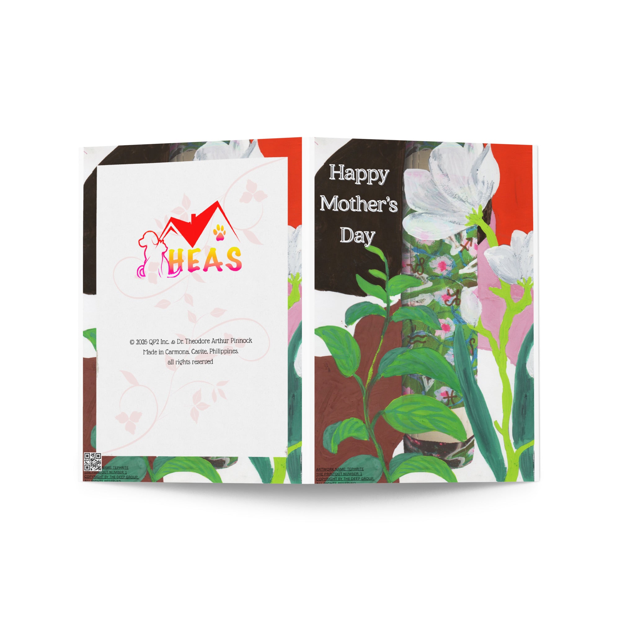 Mother's Day Card Design 13 POSTCARD The DEEP Store 5″×7″