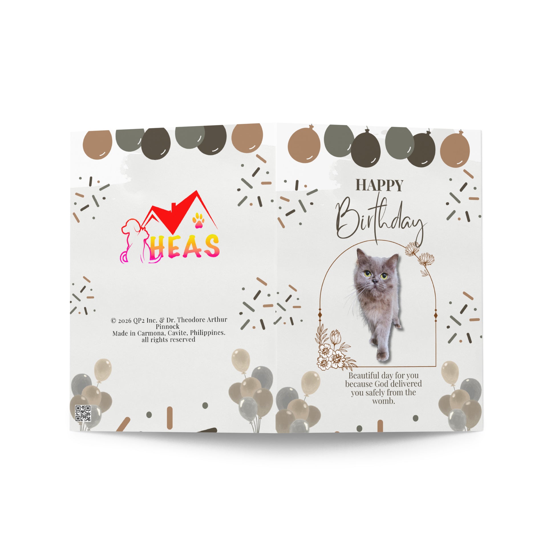 Birthday Greeting Card Design 3 POSTCARD The DEEP Store 5″×7″