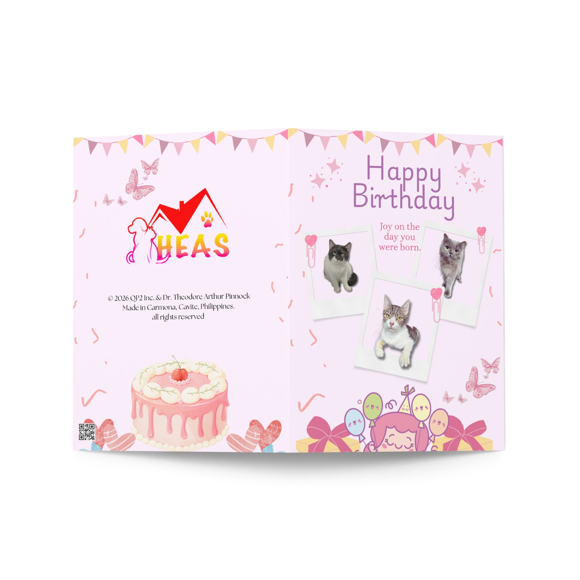 Birthday Greeting Card Design 8 POSTCARD The DEEP Store 5″×7″