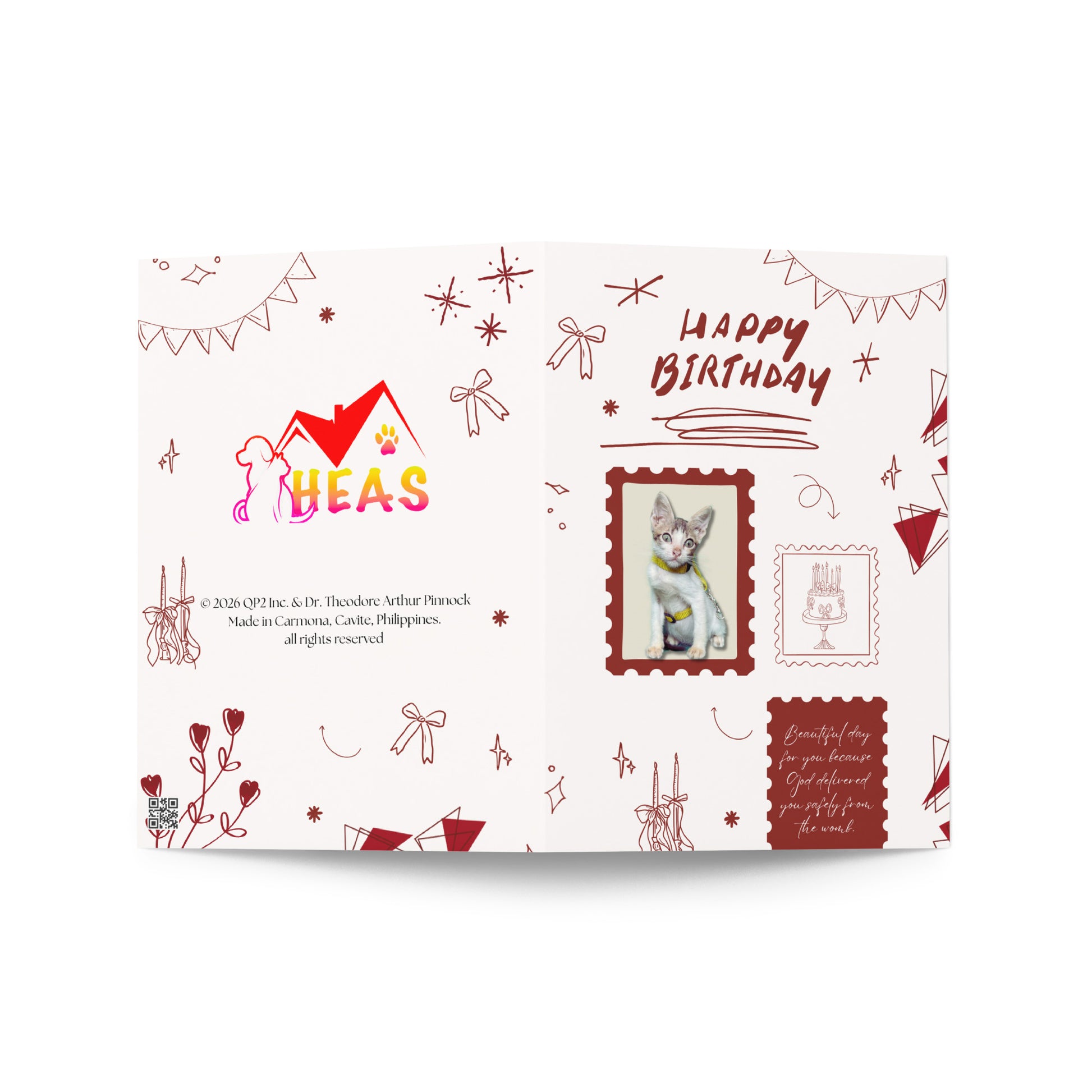Birthday Greeting Card Design 10 POSTCARD The DEEP Store 5″×7″