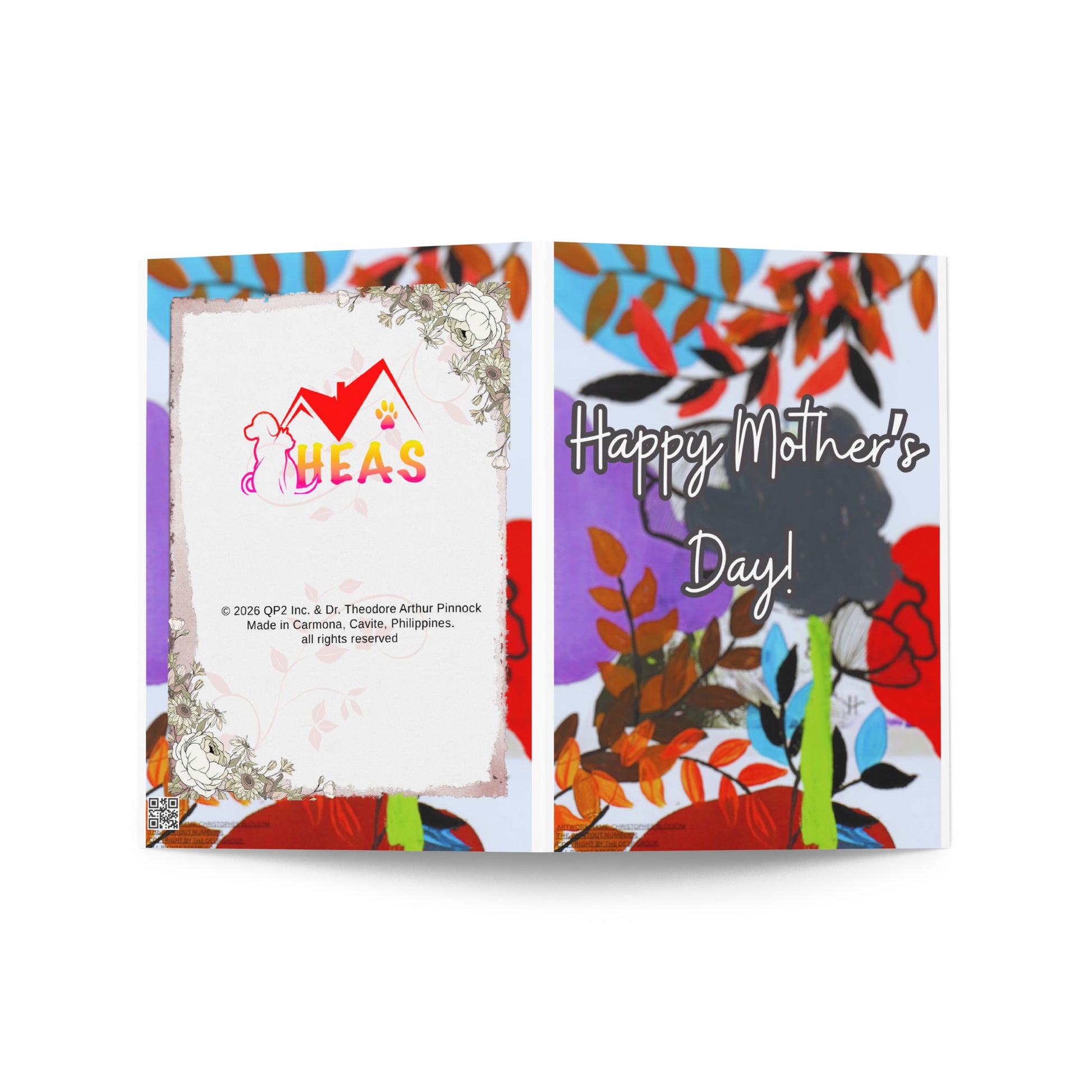 Mother's Day Card Design 16 POSTCARD The DEEP Store 5″×7″