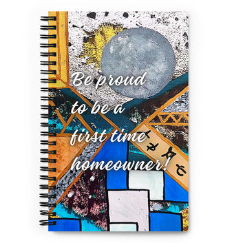 New Home Spiral Notebook Design 2 POSTCARD The DEEP Store