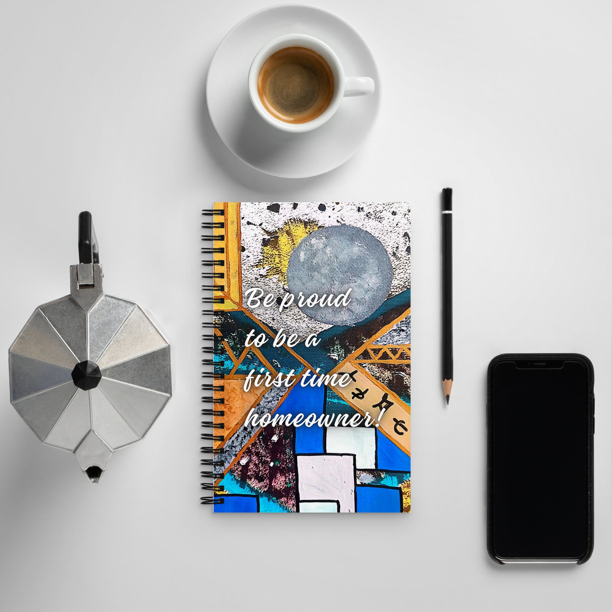 New Home Spiral Notebook Design 2 POSTCARD The DEEP Store Default Title