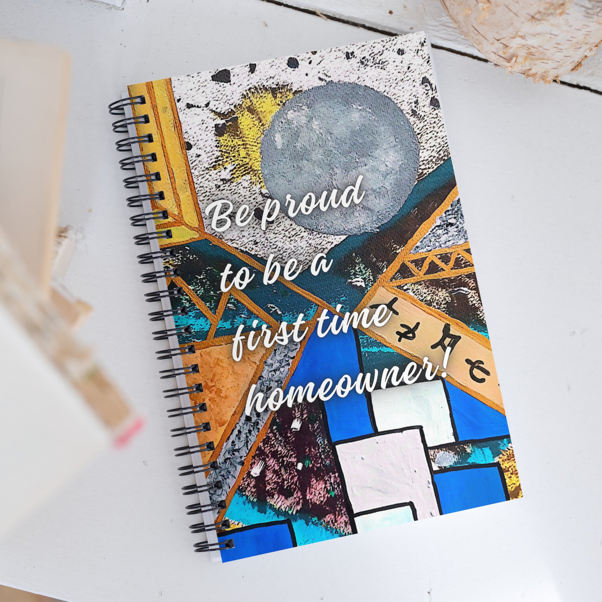 New Home Spiral Notebook Design 2 POSTCARD The DEEP Store