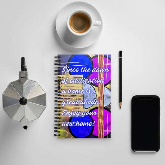 New Home Spiral Notebook Design 4 POSTCARD The DEEP Store Default Title