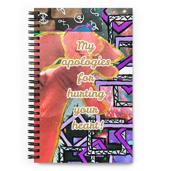 Apology Spiral Notebook Design 2 POSTCARD The DEEP Store