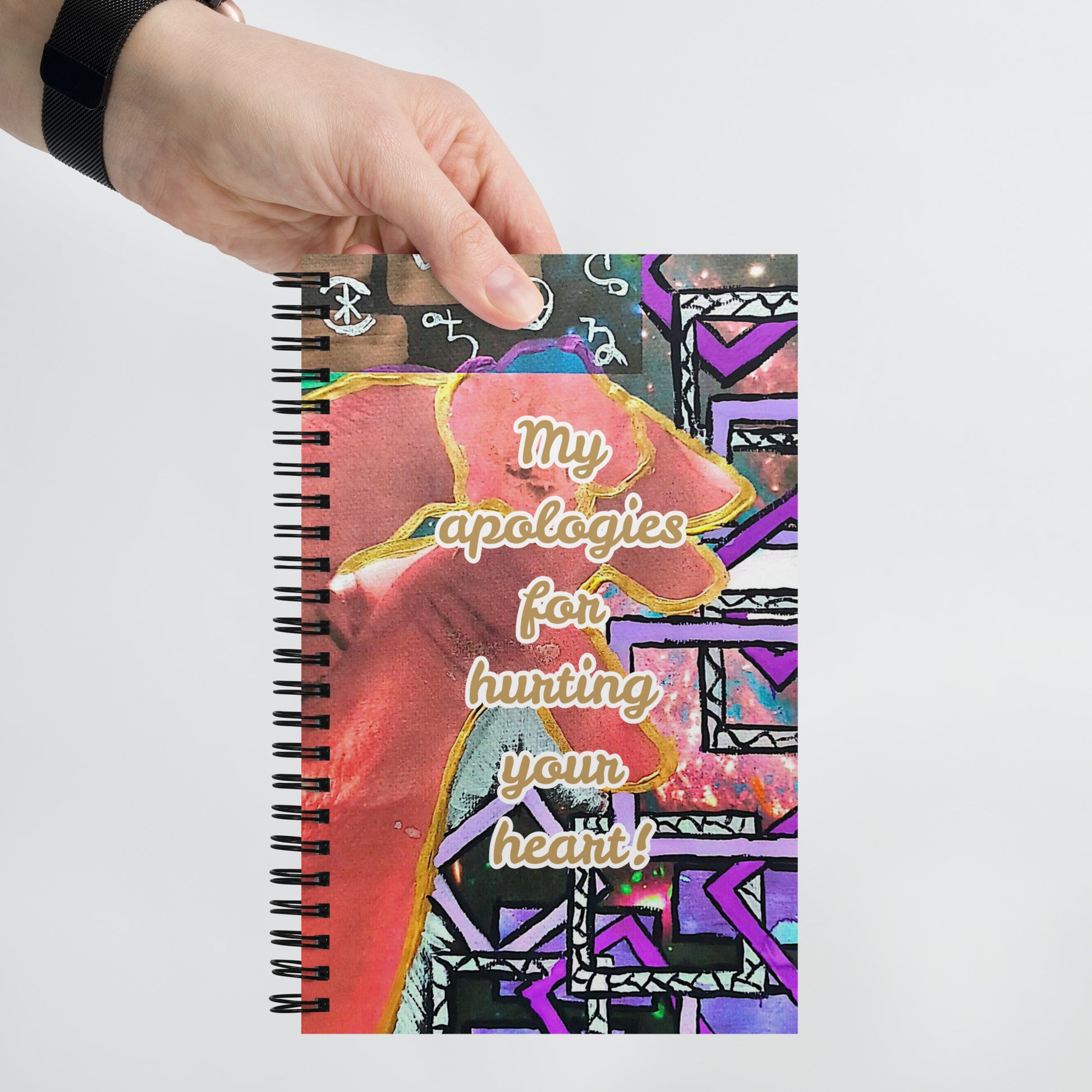 Apology Spiral Notebook Design 2 POSTCARD The DEEP Store