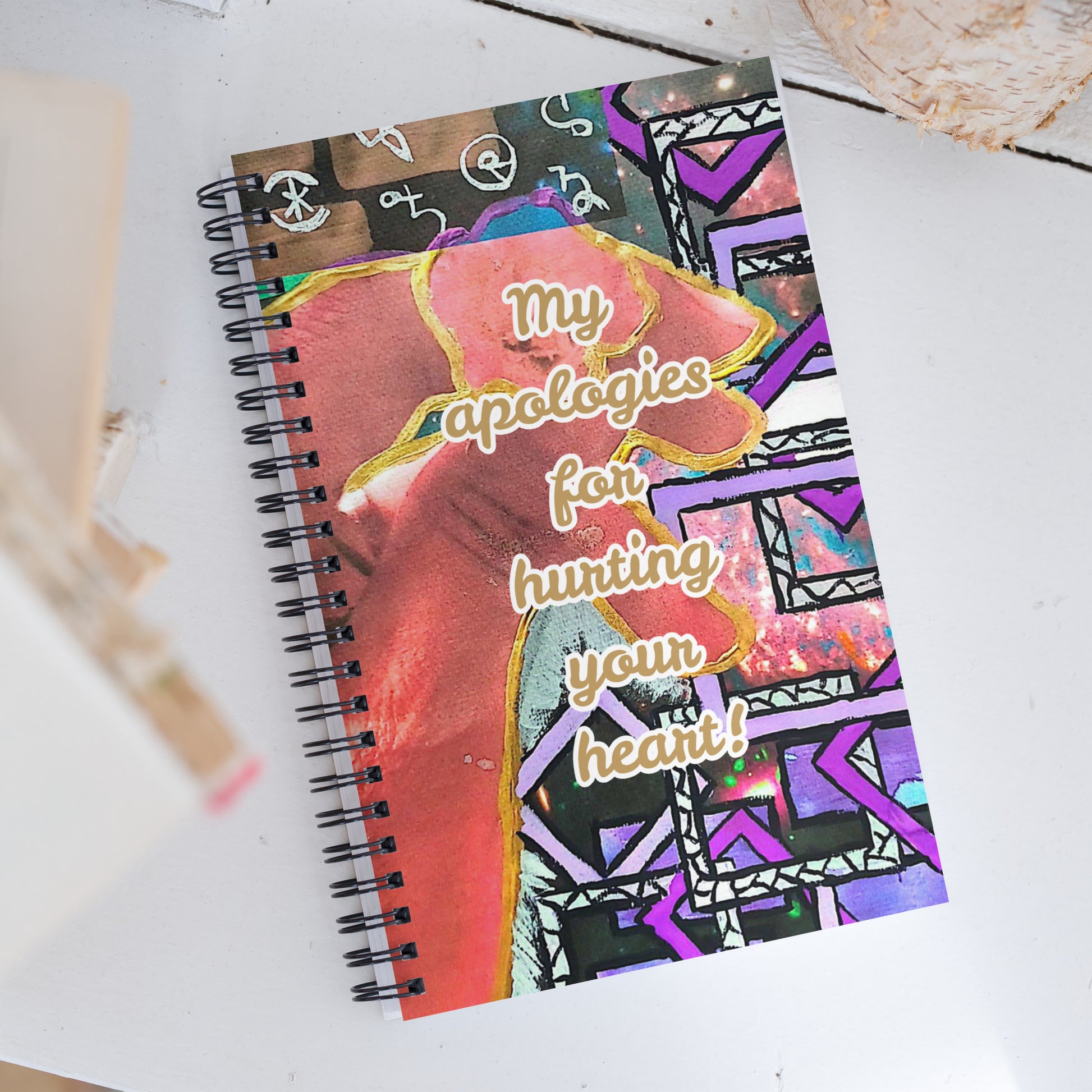 Apology Spiral Notebook Design 2 POSTCARD The DEEP Store