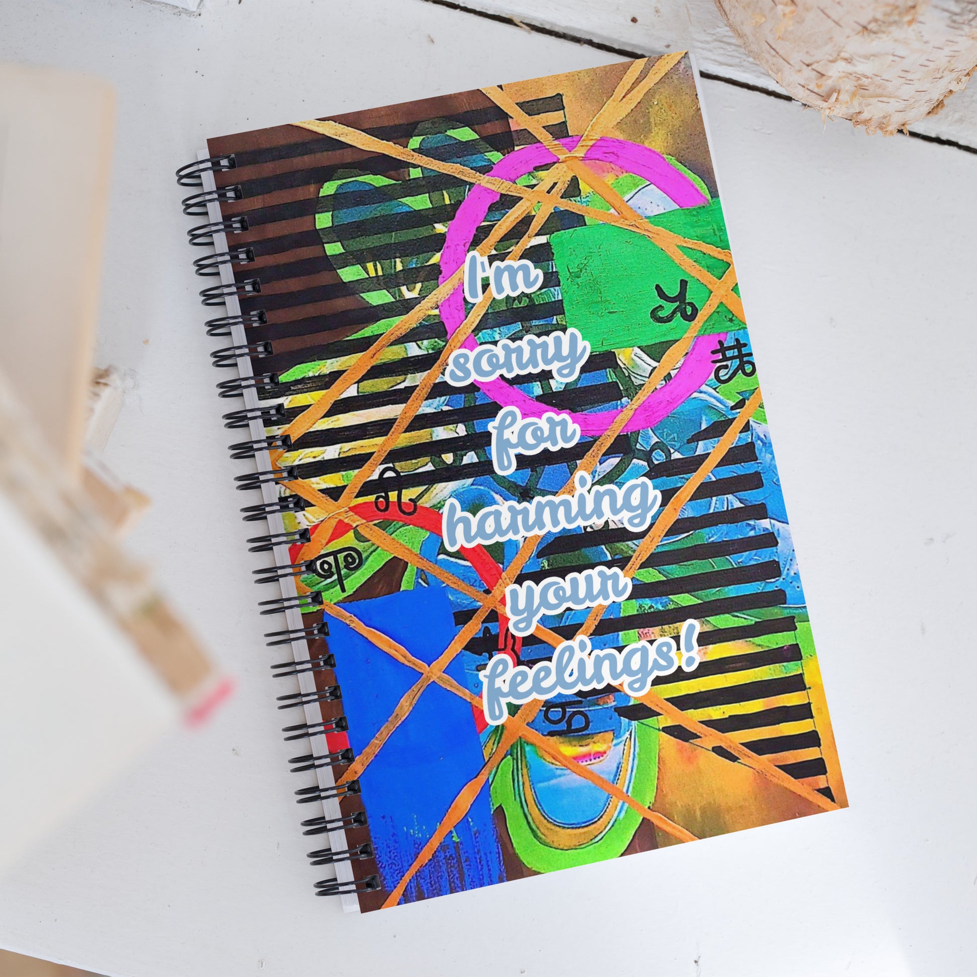 Apology Spiral Notebook Design 3 POSTCARD The DEEP Store
