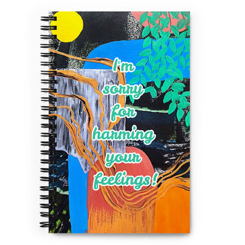 Apology Spiral Notebook Design 4 POSTCARD The DEEP Store
