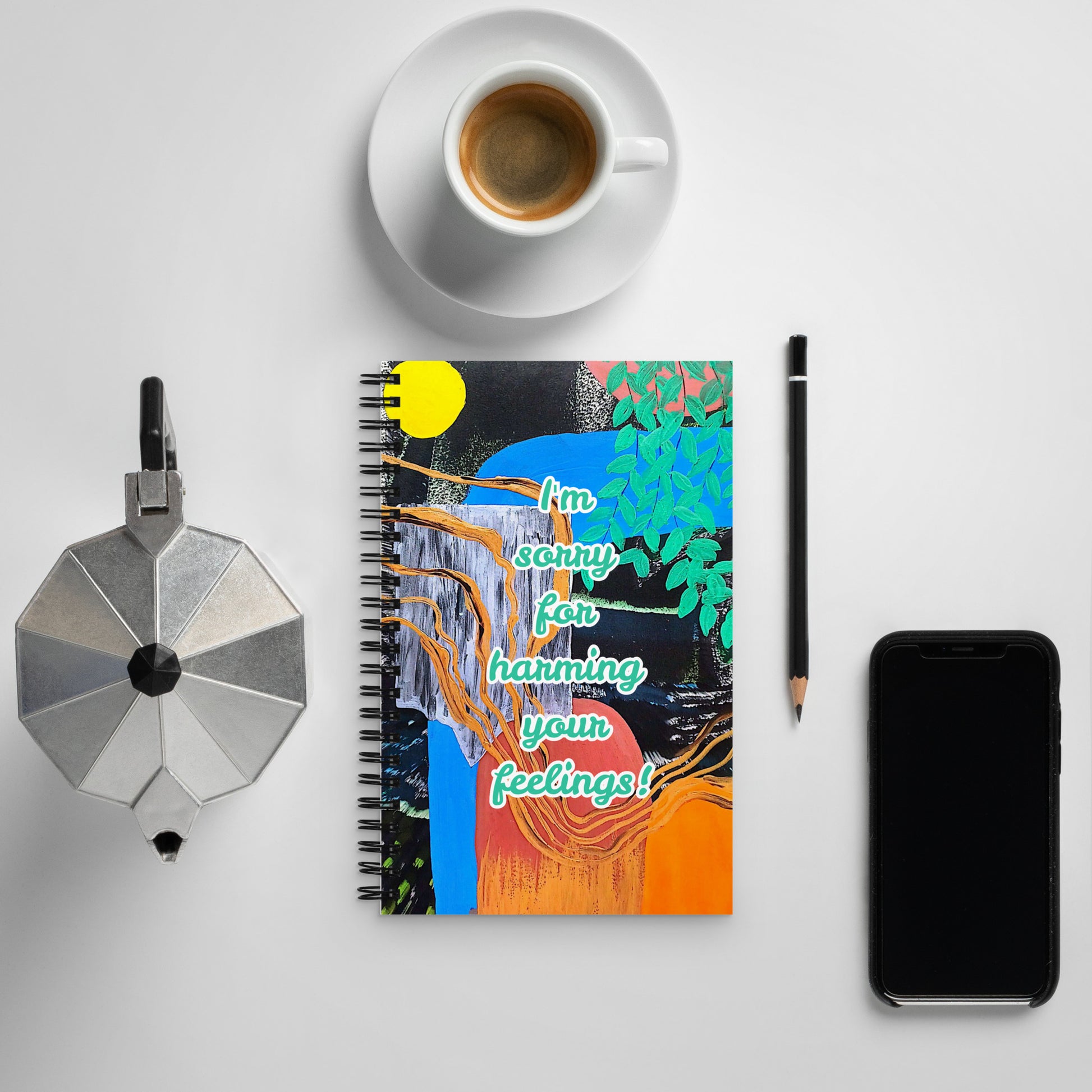Apology Spiral Notebook Design 4 POSTCARD The DEEP Store Default Title