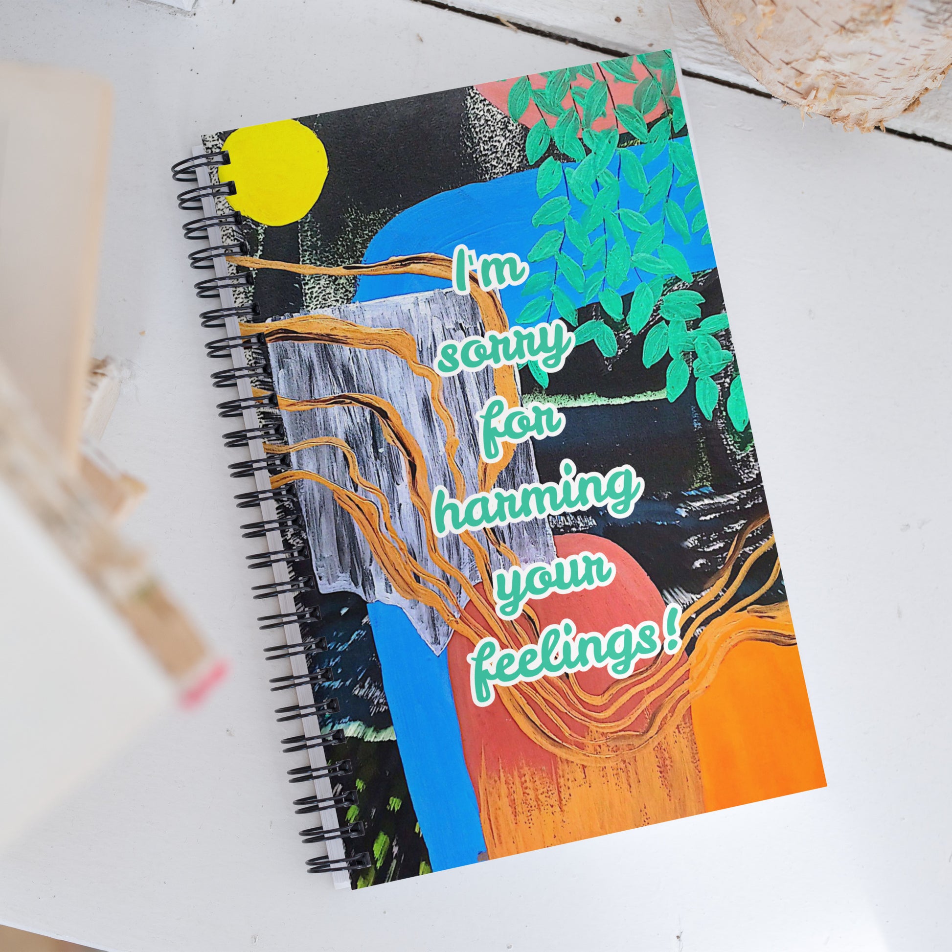 Apology Spiral Notebook Design 4 POSTCARD The DEEP Store