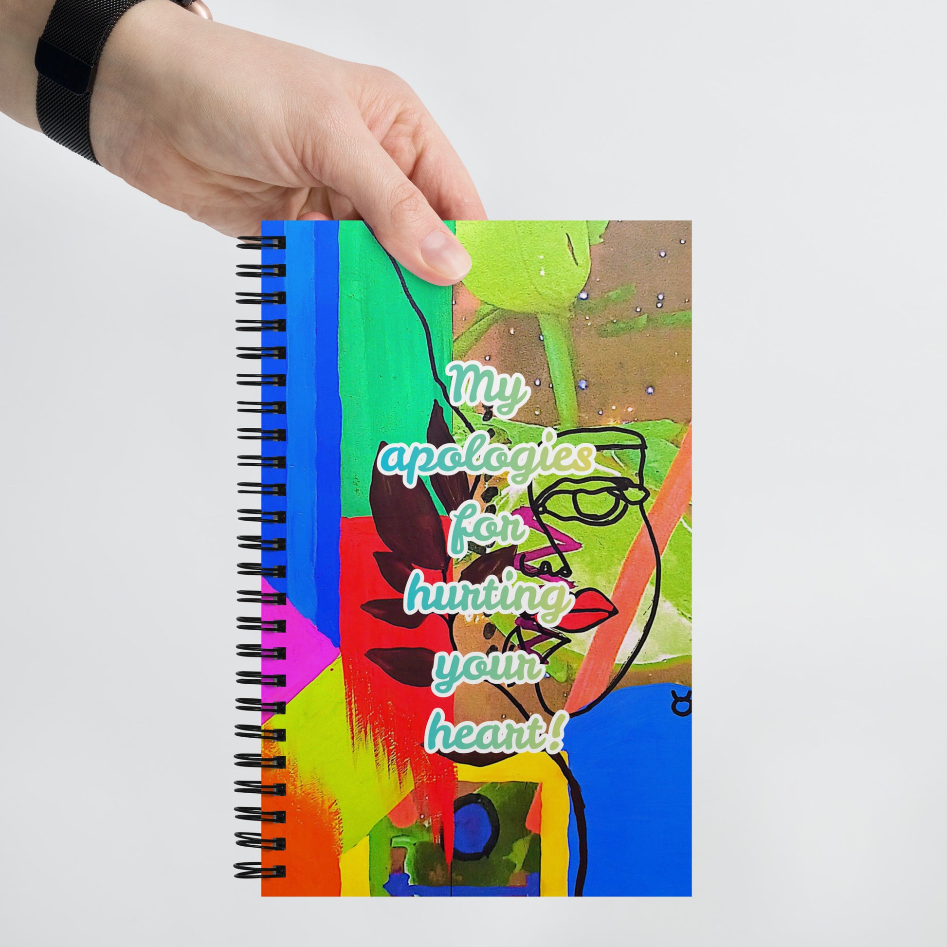 Apology Spiral Notebook Design 5 POSTCARD The DEEP Store