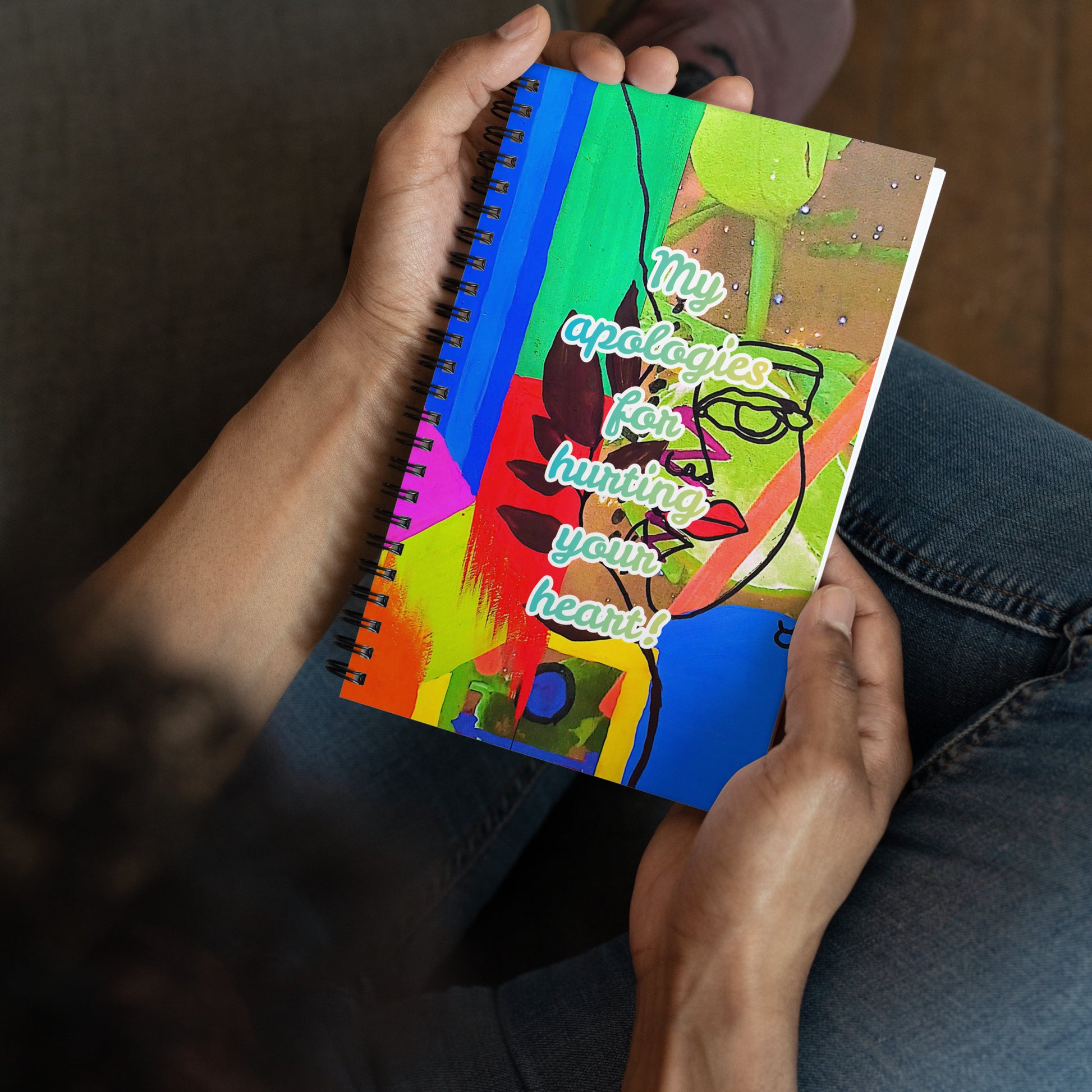 Apology Spiral Notebook Design 5 POSTCARD The DEEP Store