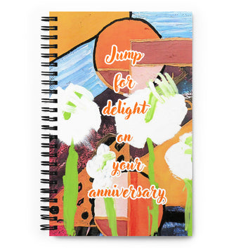 Anniversary Spiral Notebook Design 2 POSTCARD The DEEP Store