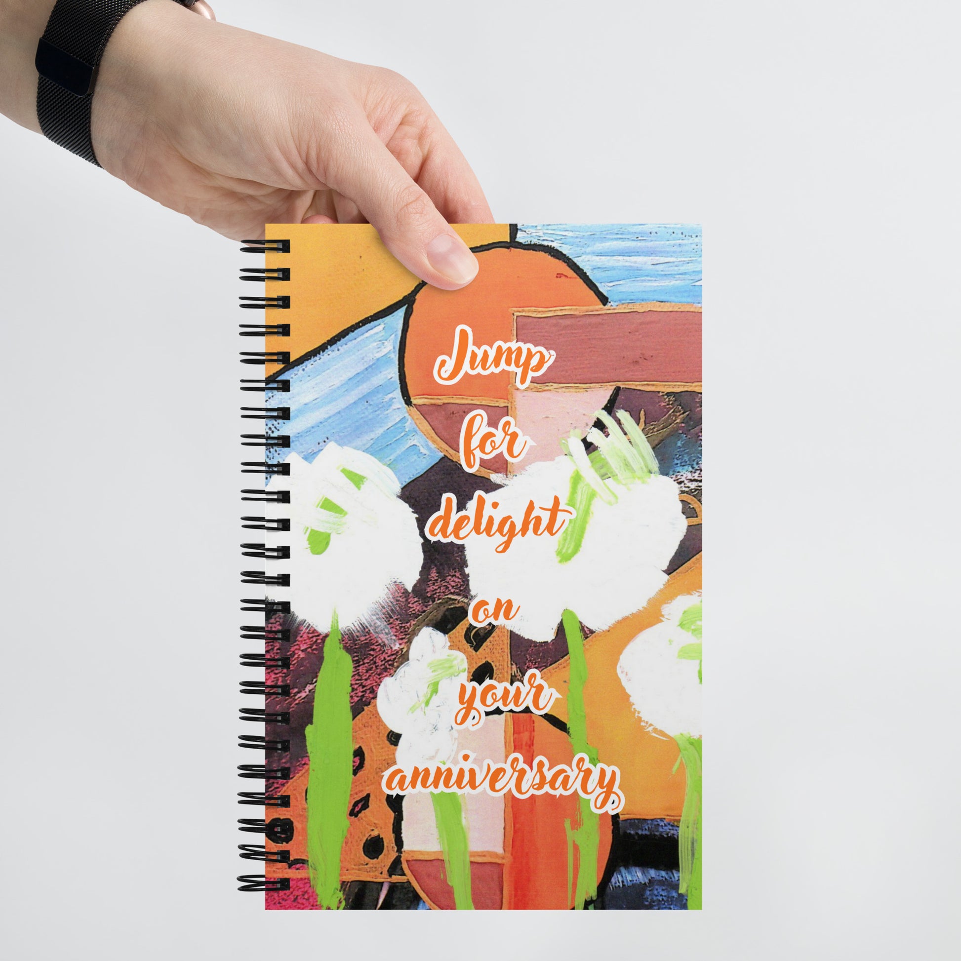 Anniversary Spiral Notebook Design 2 POSTCARD The DEEP Store