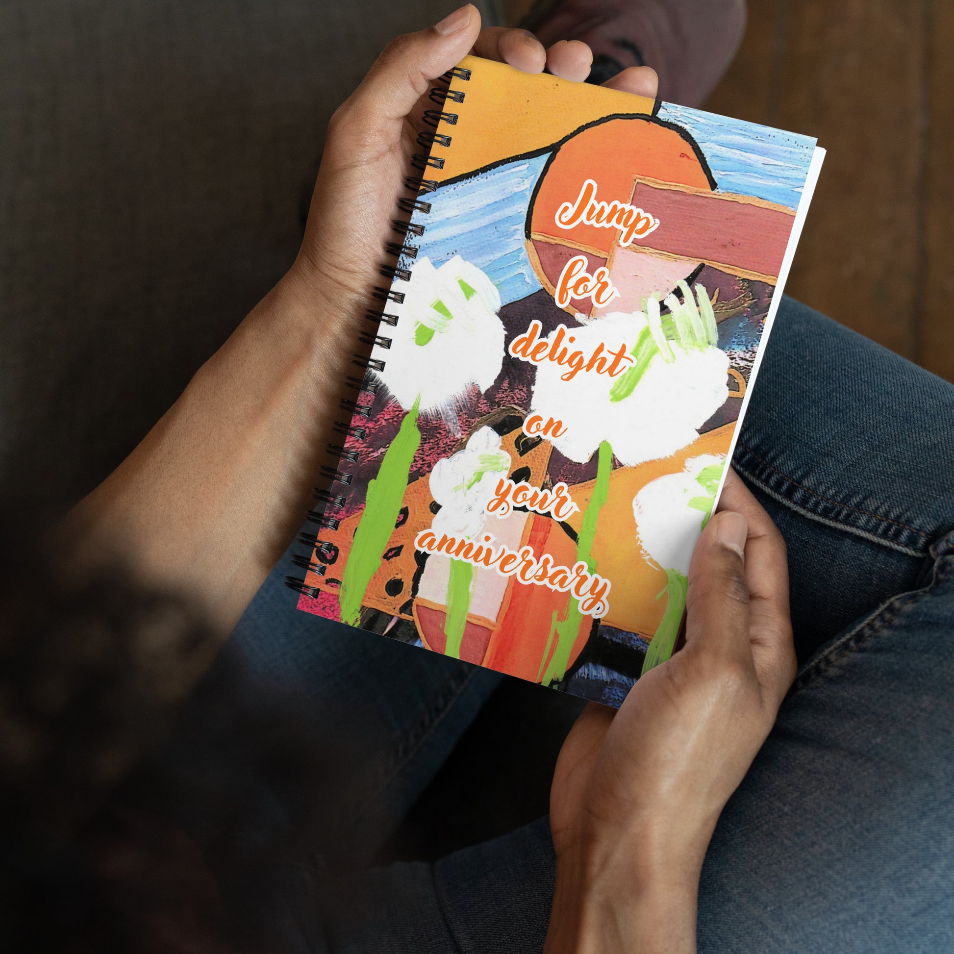 Anniversary Spiral Notebook Design 2 POSTCARD The DEEP Store