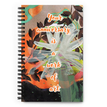 Anniversary Spiral Notebook Design 3 POSTCARD The DEEP Store