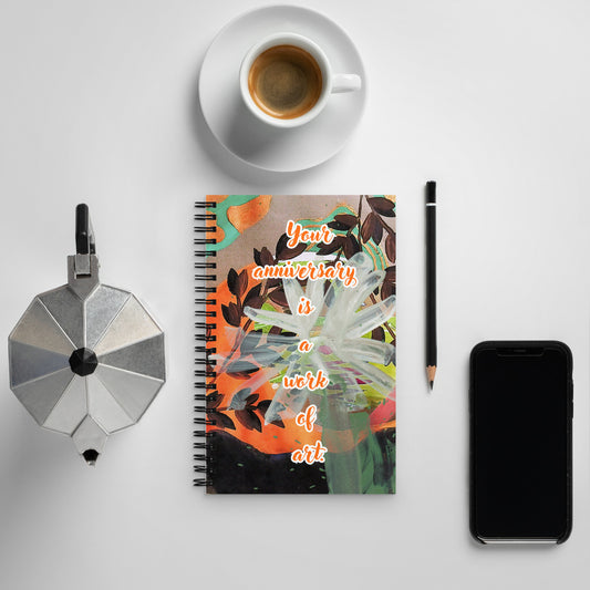Anniversary Spiral Notebook Design 3 POSTCARD The DEEP Store Default Title