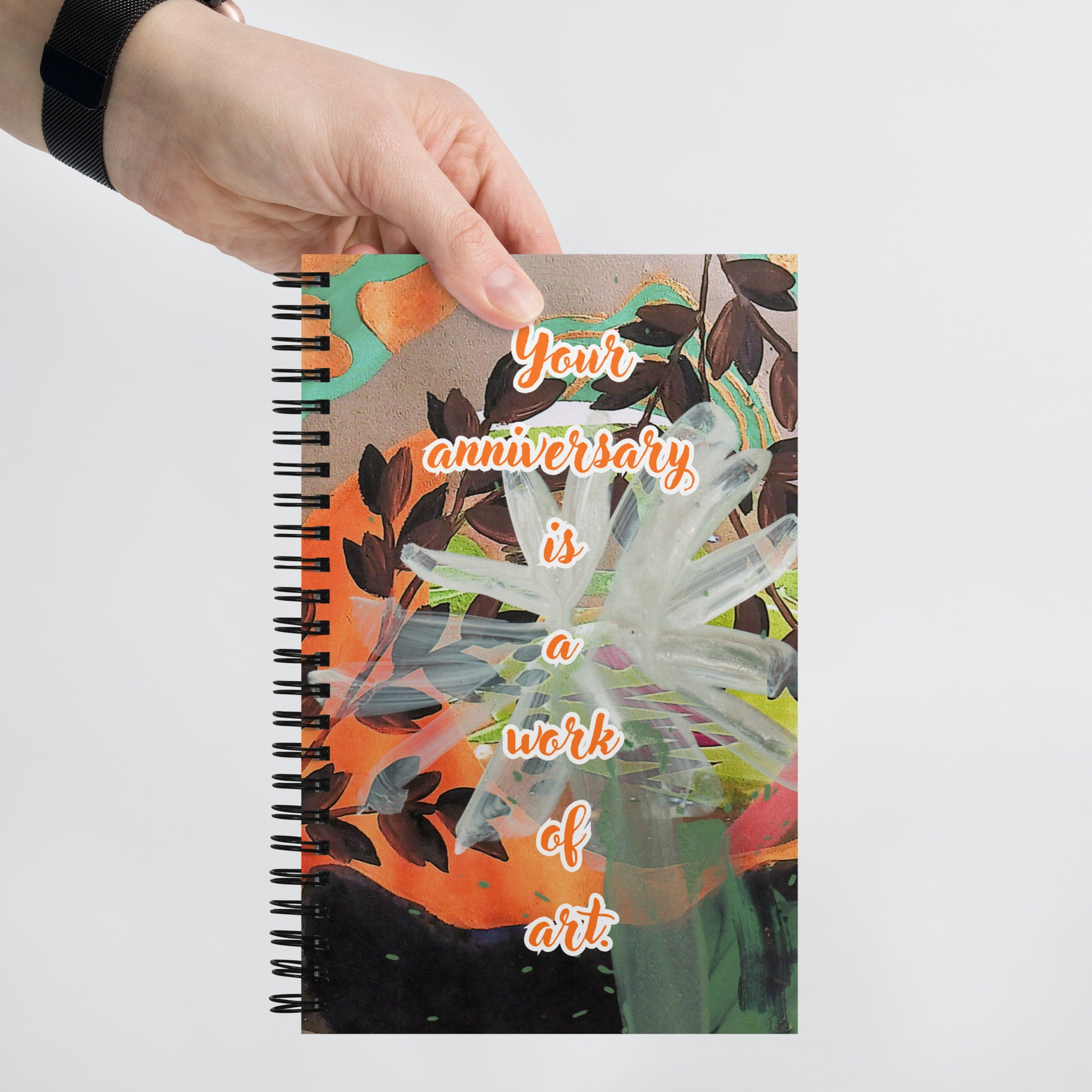 Anniversary Spiral Notebook Design 3 POSTCARD The DEEP Store