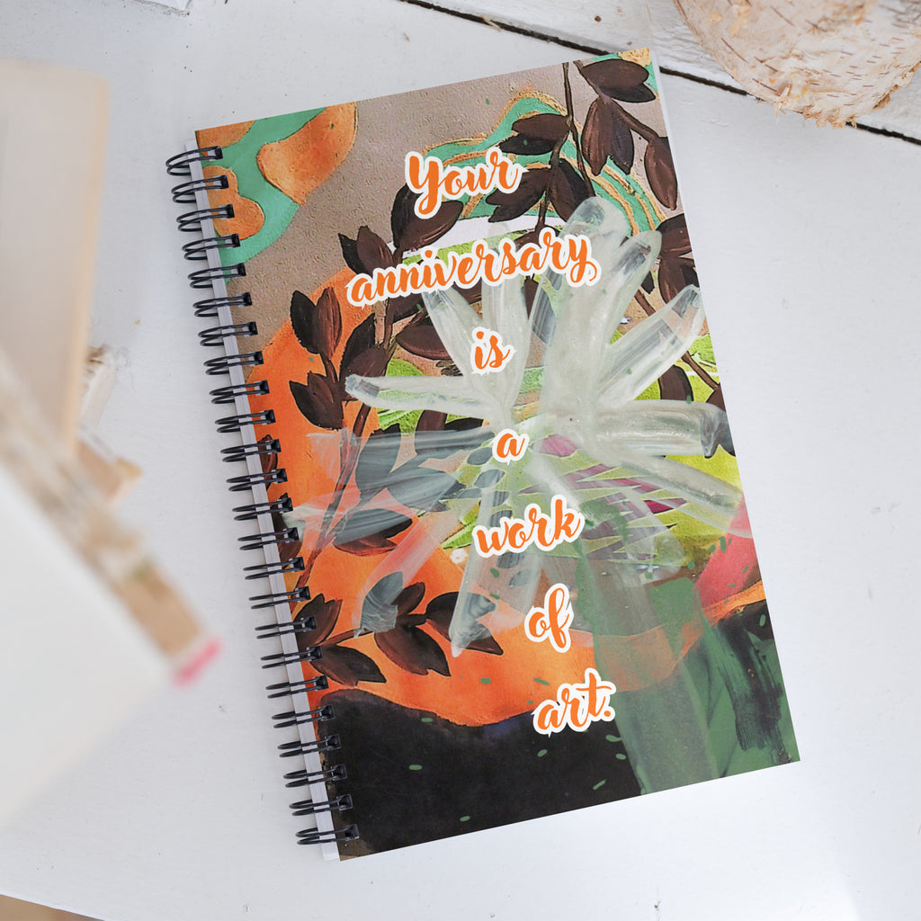 Anniversary Spiral Notebook Design 3 POSTCARD The DEEP Store