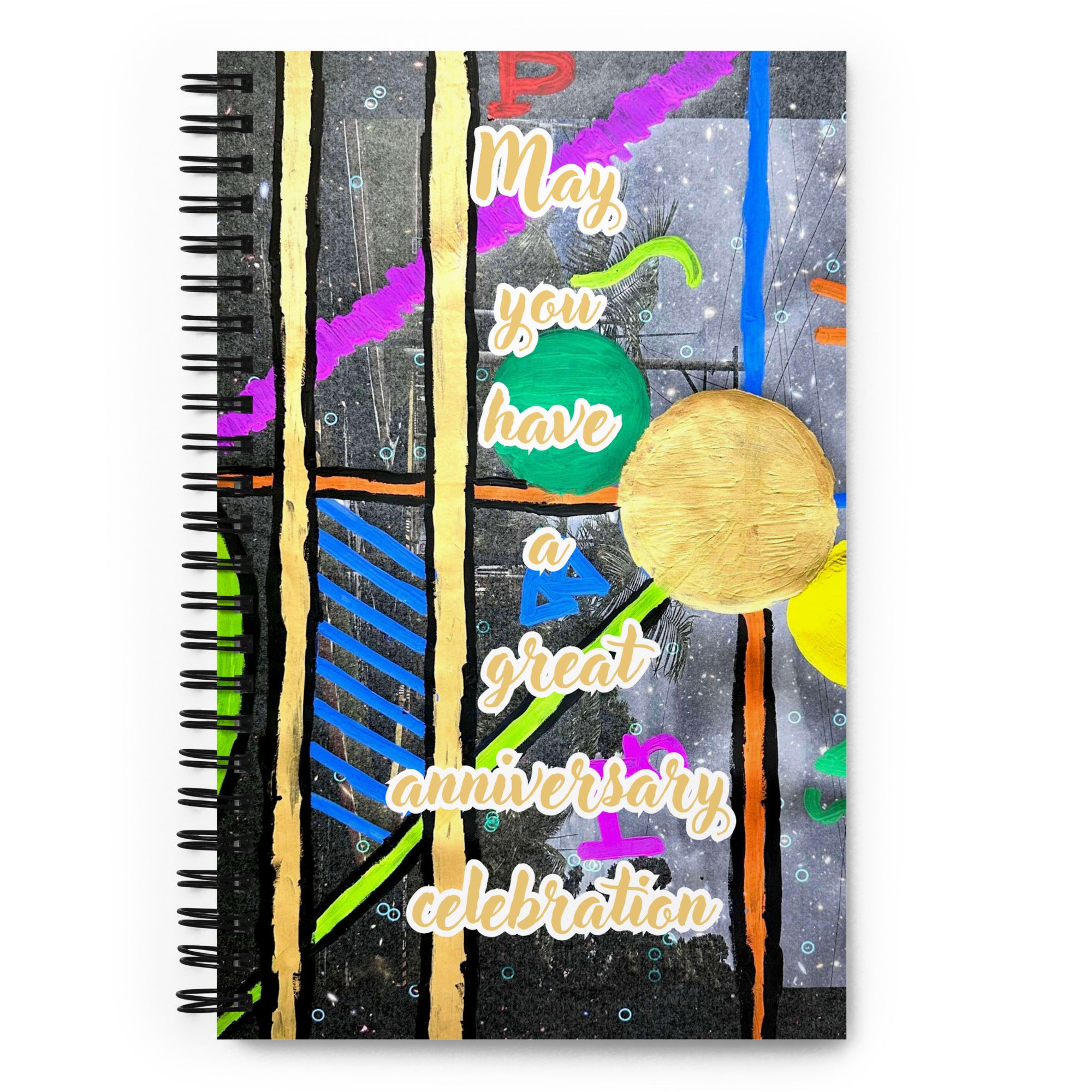 Anniversary Spiral Notebook Design 5 POSTCARD The DEEP Store