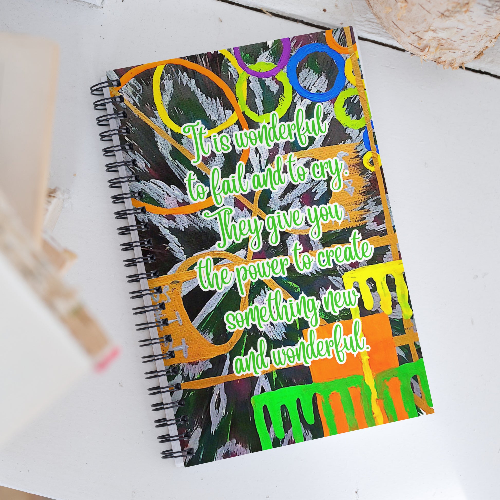Encouragement Spiral Notebook Design 4 POSTCARD The DEEP Store