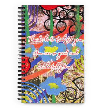 Thank You Spiral Notebook Design 1 POSTCARD The DEEP Store