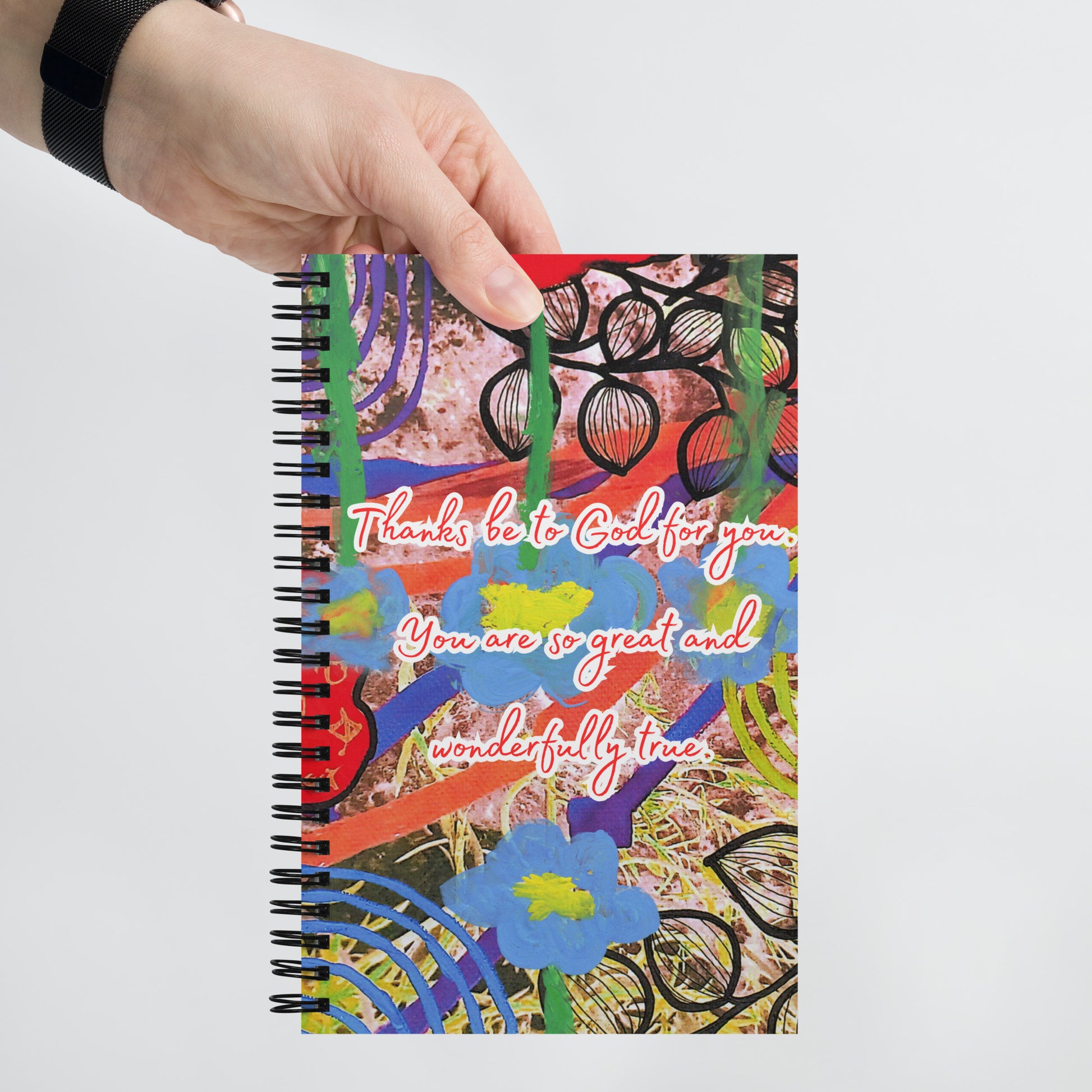 Thank You Spiral Notebook Design 1 POSTCARD The DEEP Store