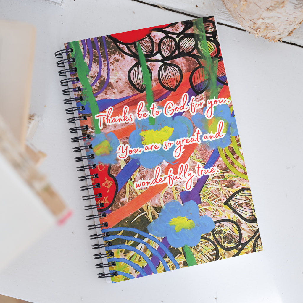 Thank You Spiral Notebook Design 1 POSTCARD The DEEP Store