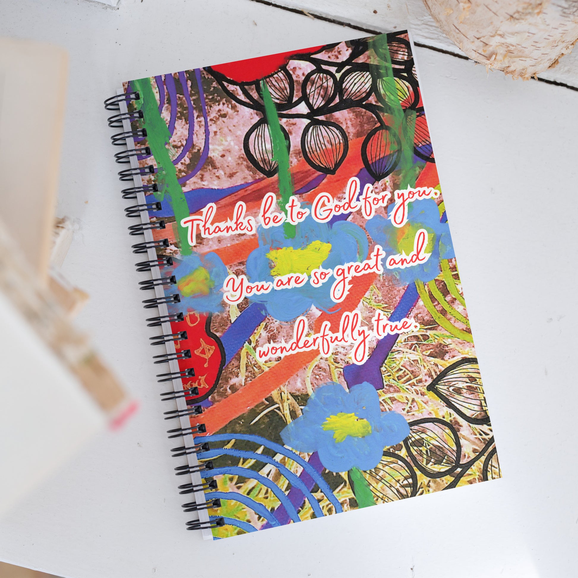 Thank You Spiral Notebook Design 1 POSTCARD The DEEP Store
