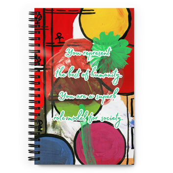 Thank You Spiral Notebook Design 2 POSTCARD The DEEP Store