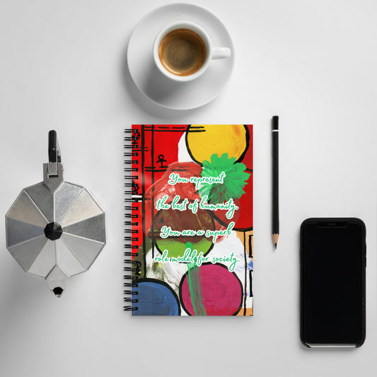 Thank You Spiral Notebook Design 2 POSTCARD The DEEP Store Default Title