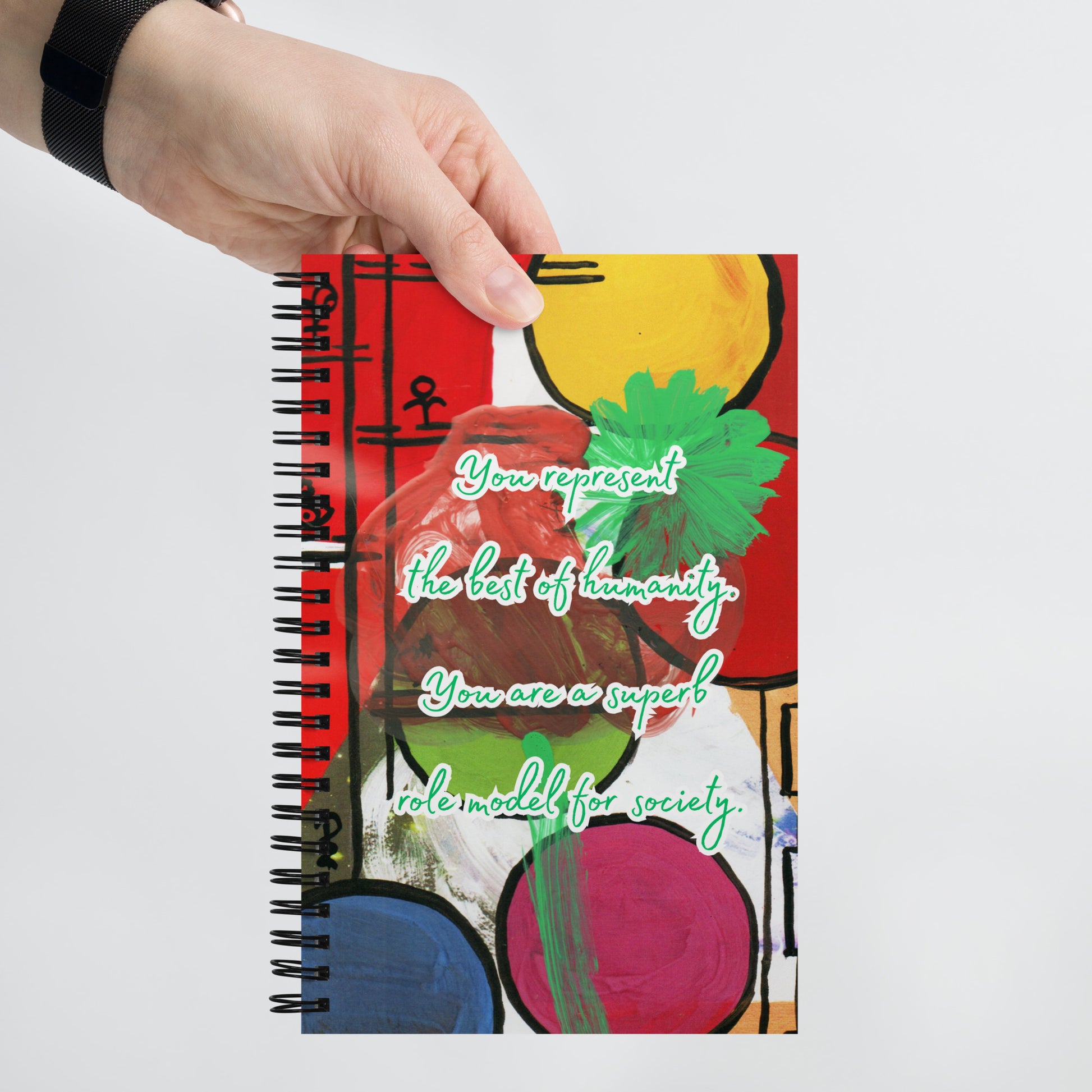 Thank You Spiral Notebook Design 2 POSTCARD The DEEP Store