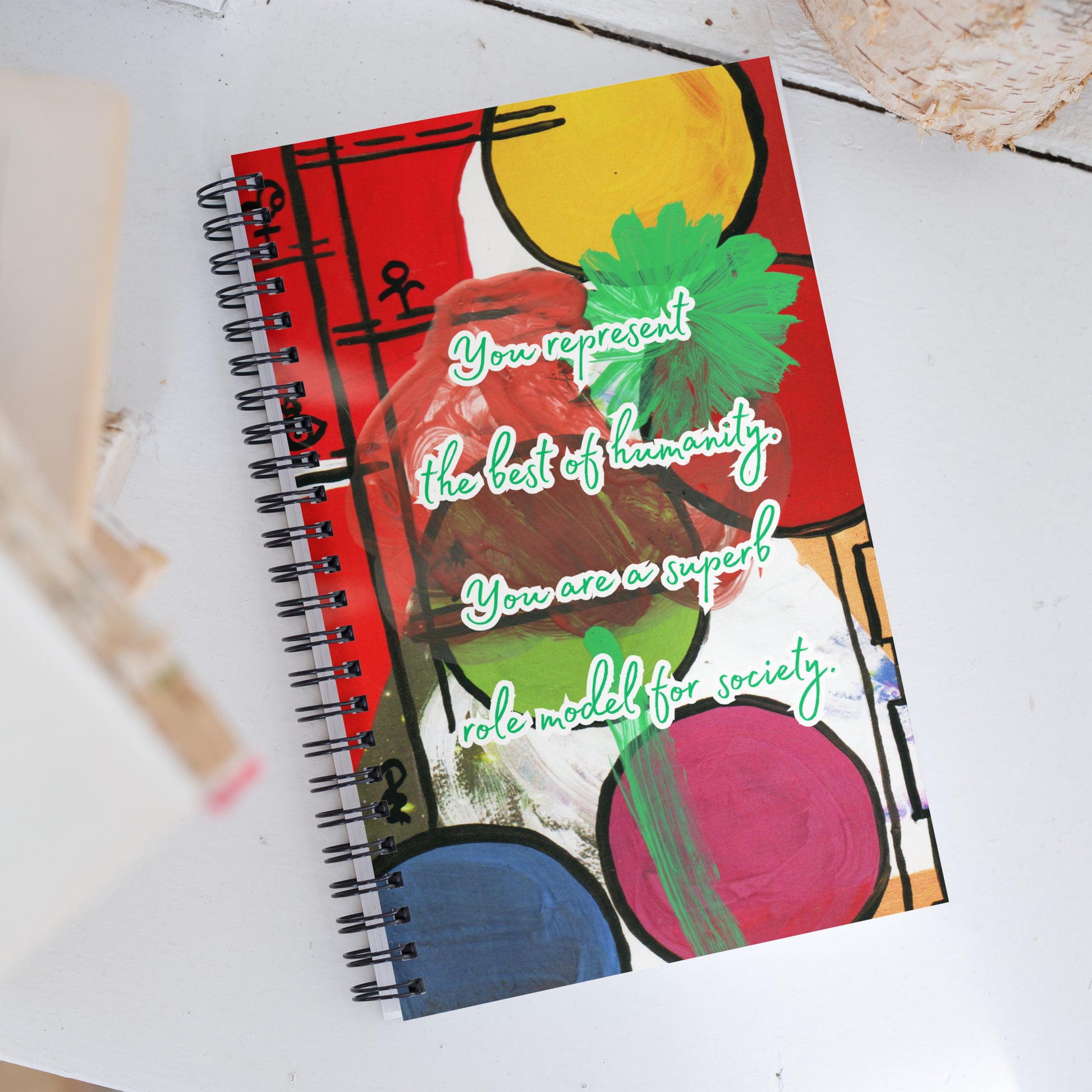 Thank You Spiral Notebook Design 2 POSTCARD The DEEP Store