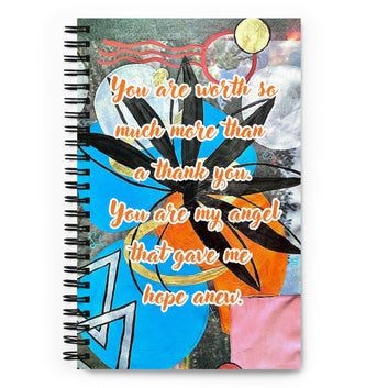 Thank You Spiral Notebook Design 3 POSTCARD The DEEP Store