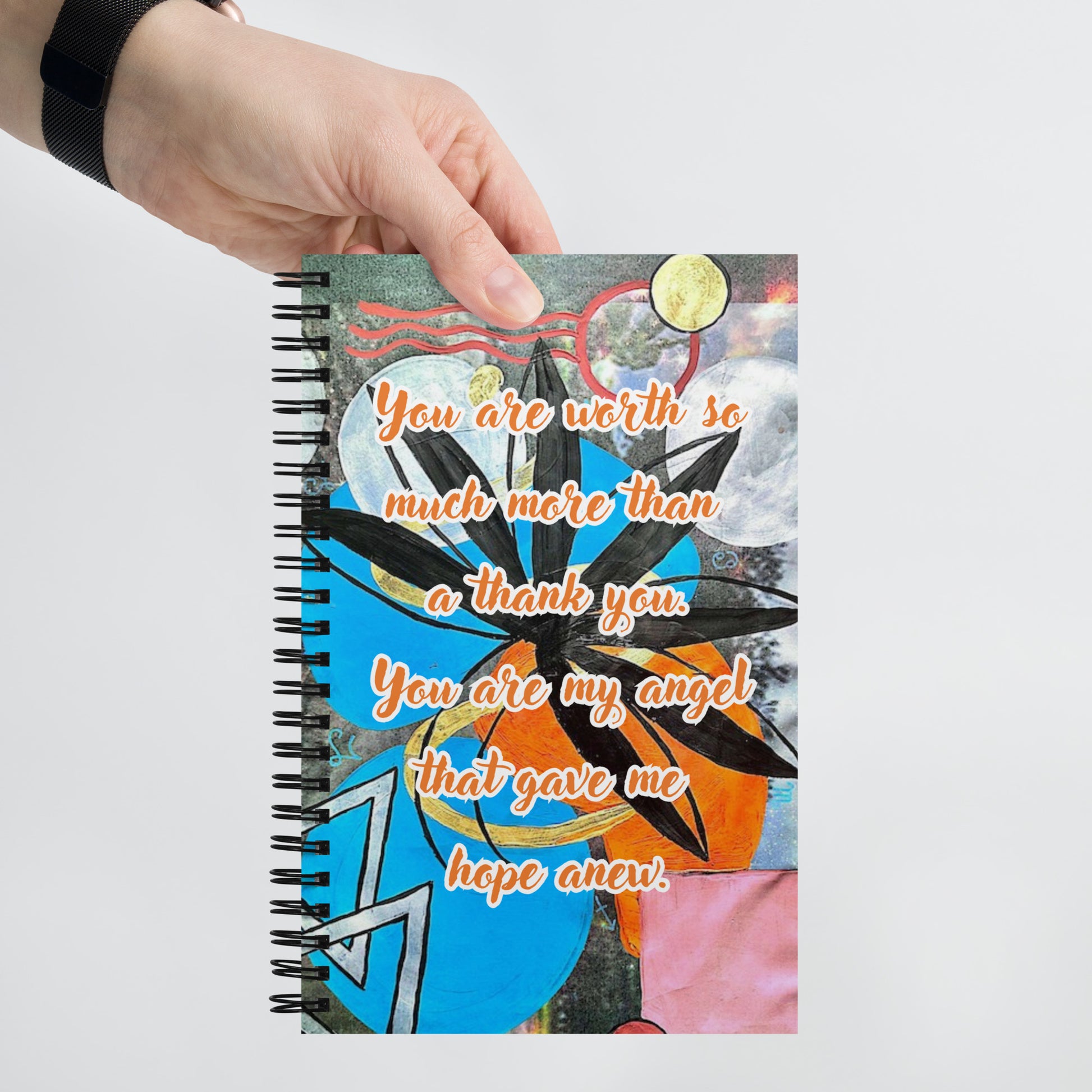 Thank You Spiral Notebook Design 3 POSTCARD The DEEP Store