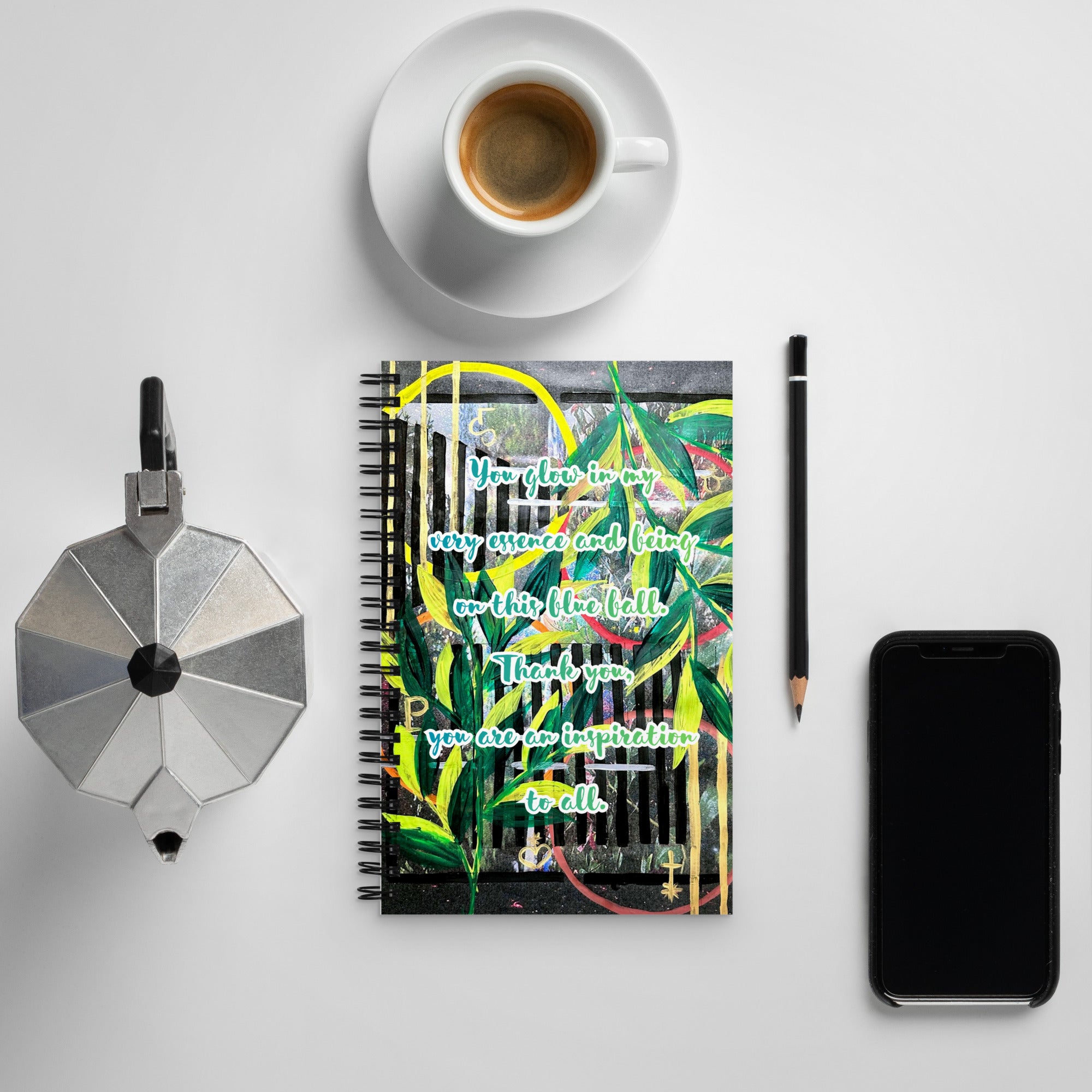 Thank You Spiral Notebook Design 4 POSTCARD The DEEP Store Default Title